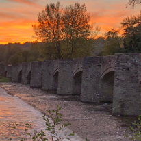 IMG_3016 The Usk Bridge in the evening sunshine