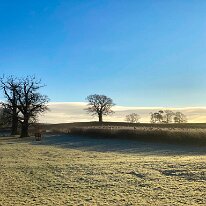 IMG 0427  The countryside at the top of Bellfountain Road.