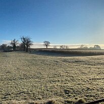 IMG 0428  A winter morning on Bellfountain Road.