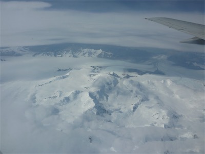 Patagonian glaciers from the air